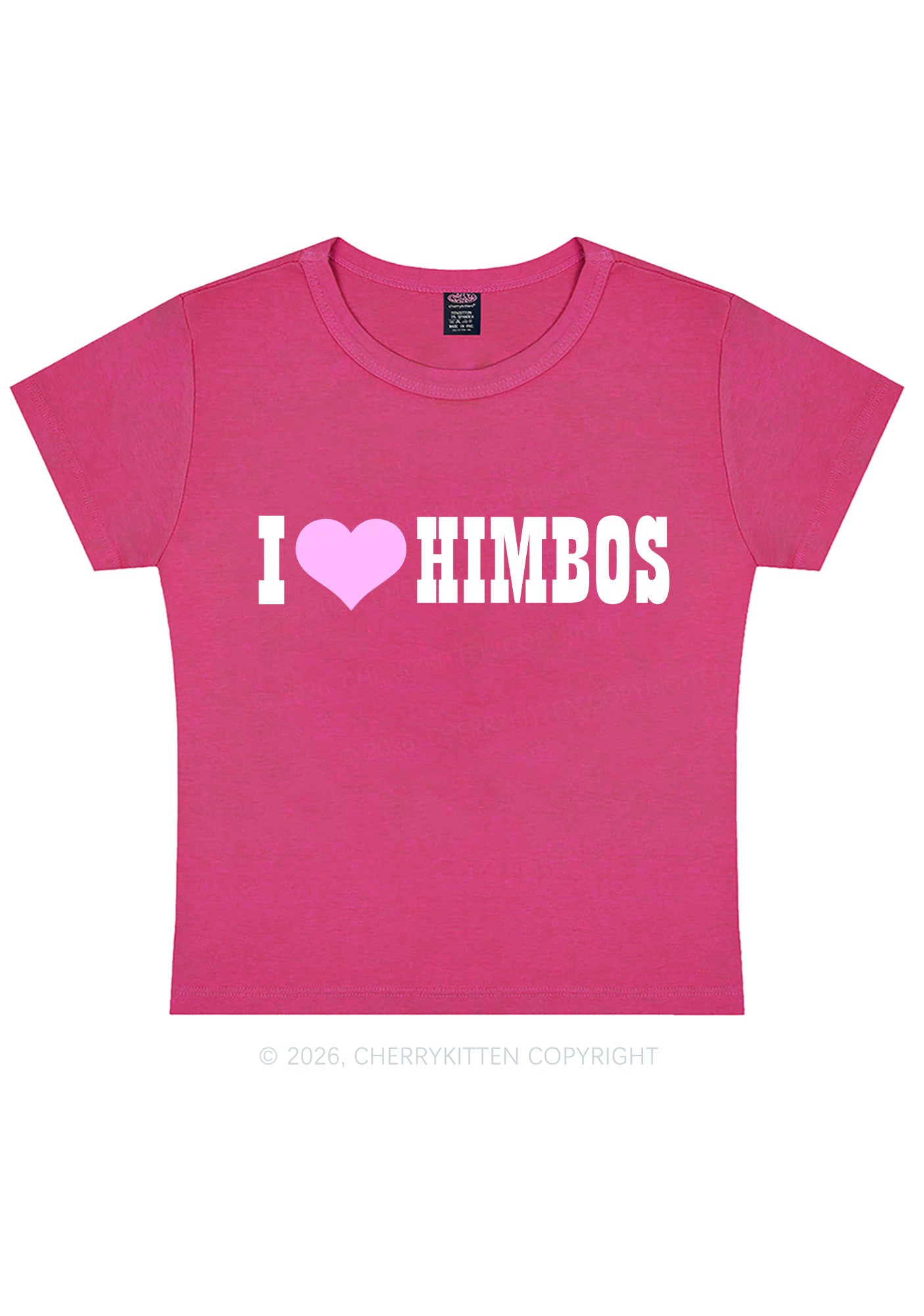 I Love Himbos Y2K Baby Tee Cherrykitten