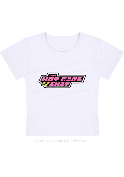 Hot Girl Pentagrams Y2K Baby Tee Cherrykitten