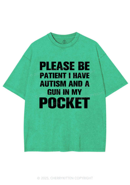 Please Be Patient Y2K Shirts Washed Tee Cherrykitten