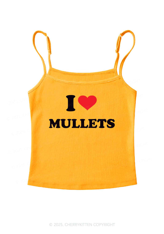 I Love Mullets Y2K Spaghetti Strap Cami Cherrykitten