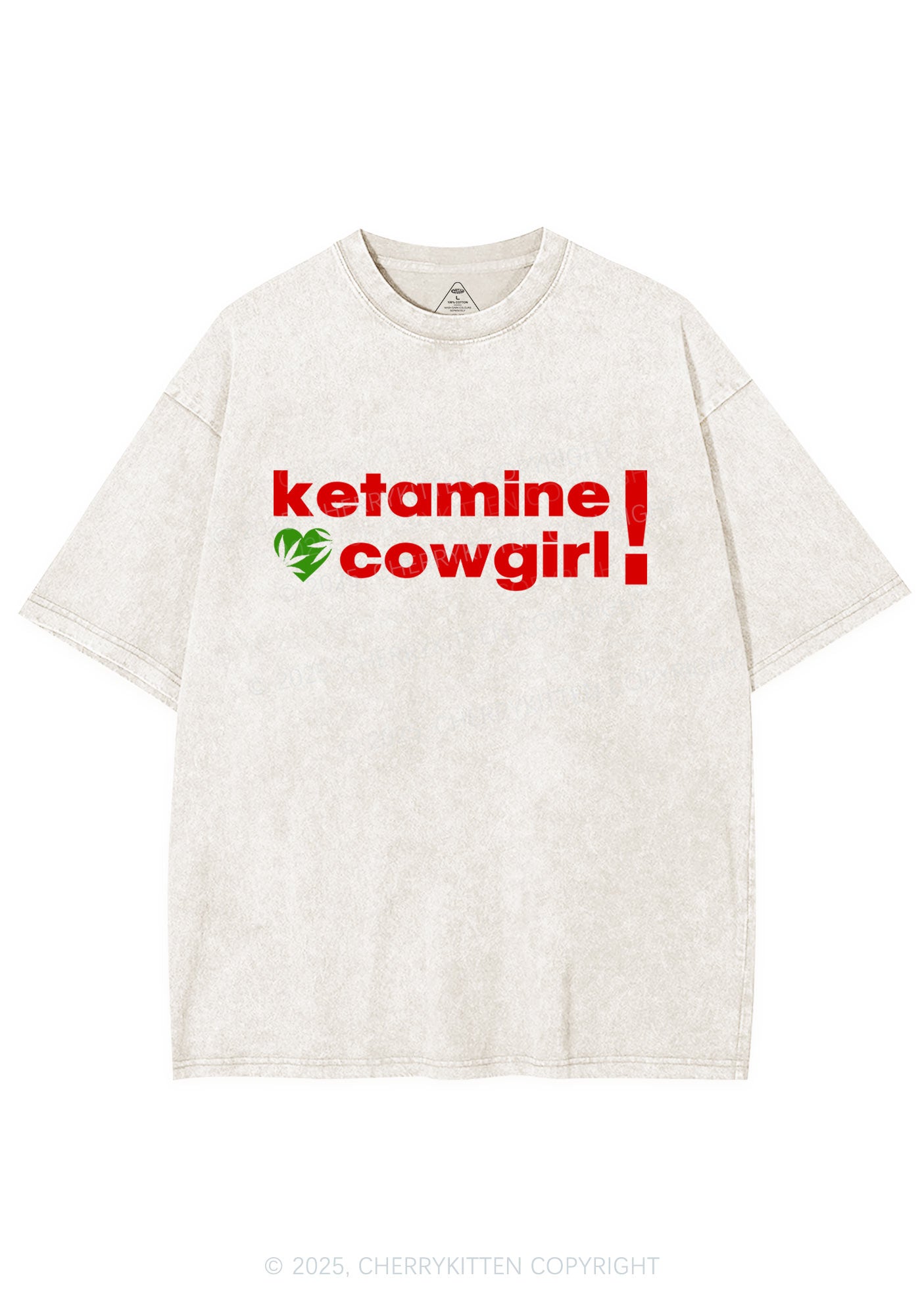 K Cowgirl Y2K Shirts Washed Tee Cherrykitten