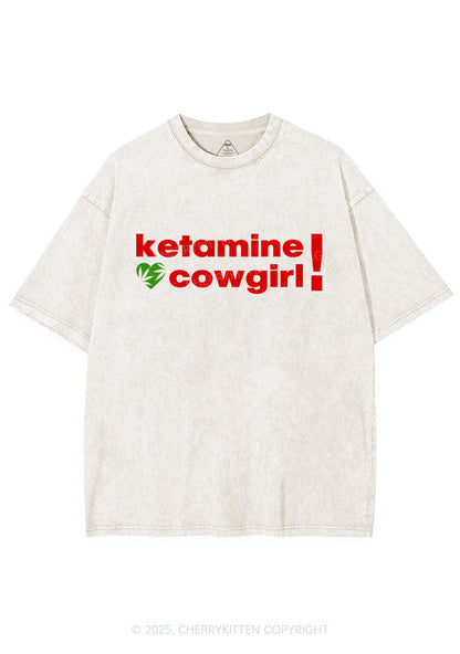 K Cowgirl Y2K Shirts Washed Tee Cherrykitten