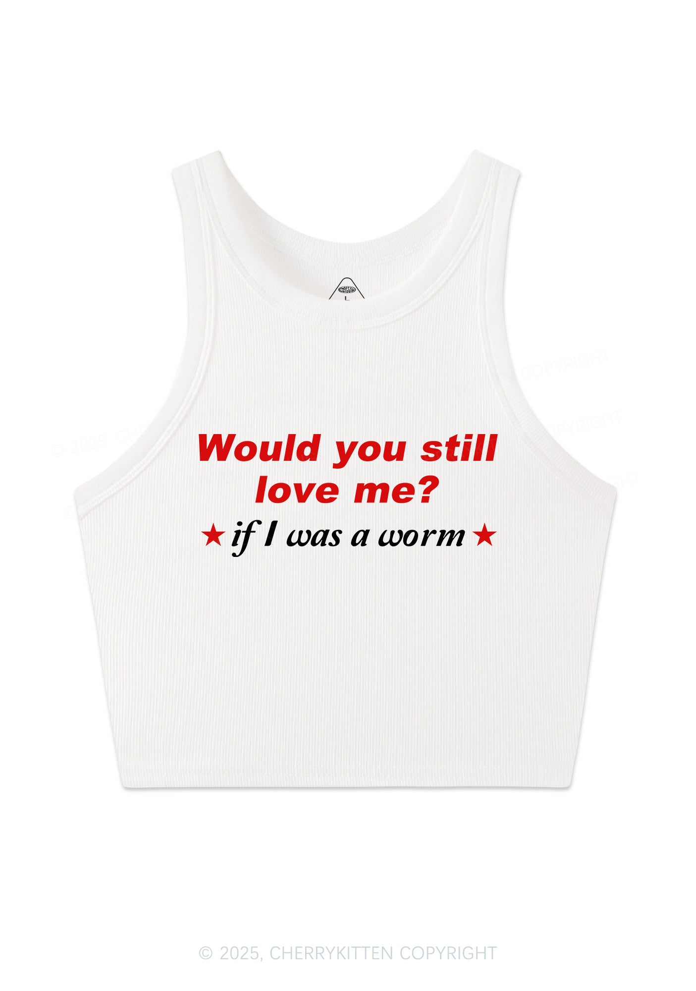 Would You Love Me Y2K Crop Tank Top Cherrykitten