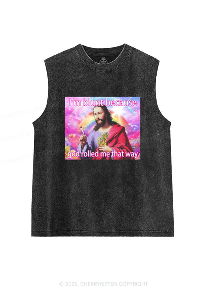 Im Blunt Y2K Washed Muscle Tank Cherrykitten