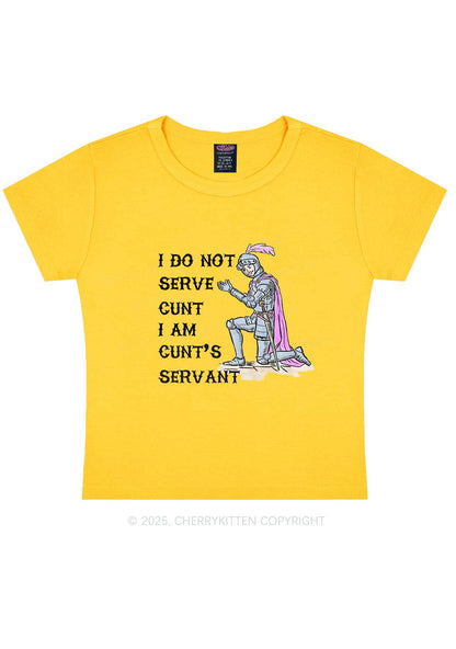 I Am Cxxt Servant Y2K Baby Tee Cherrykitten