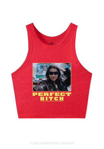 Custom Perfect Bxxch Y2K Crop Tank Top Cherrykitten
