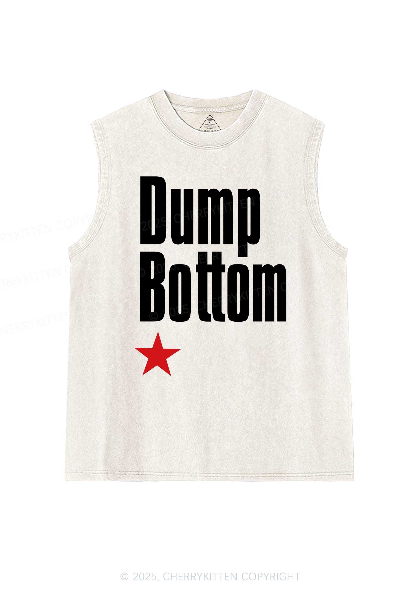 Dump Bottom Pride Y2K Washed Muscle Tank Cherrykitten