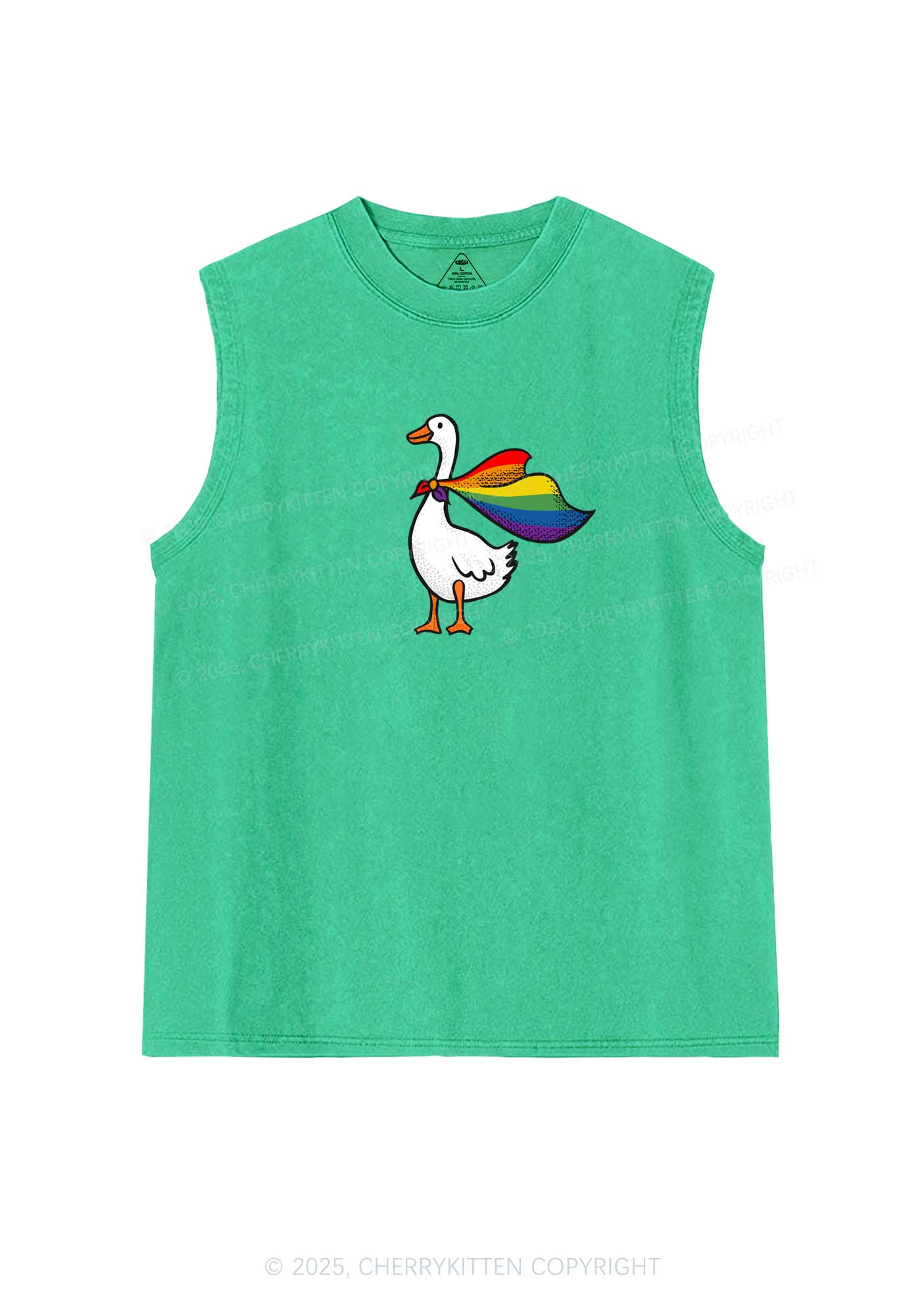Pride Goose Y2K Washed Muscle Tank Cherrykitten