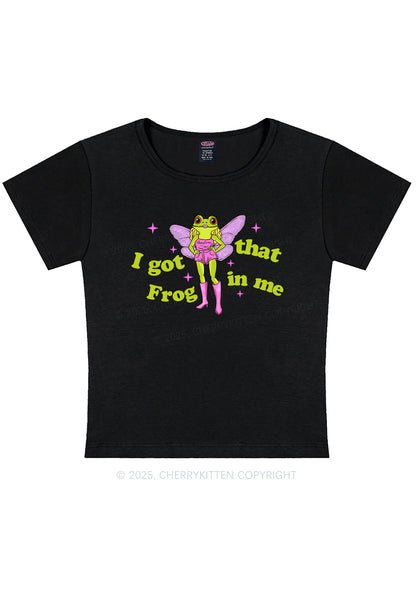 I Got That Frog Y2K Baby Tee Cherrykitten