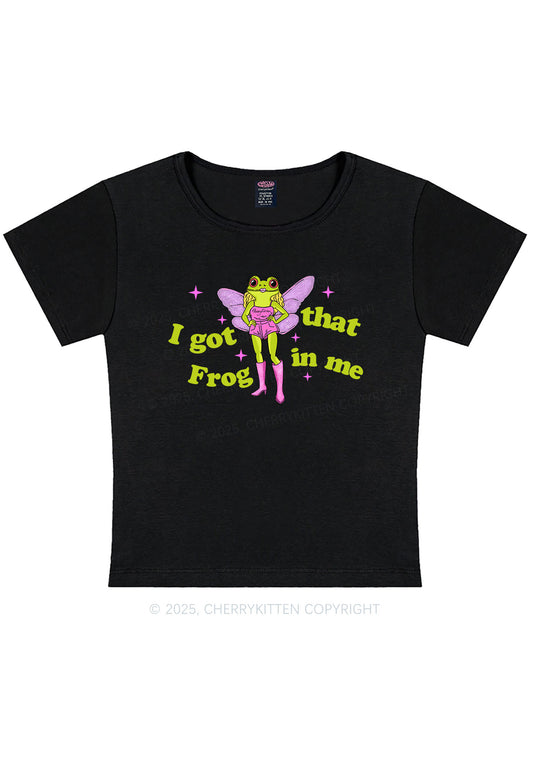 I Got That Frog Y2K Baby Tee Cherrykitten