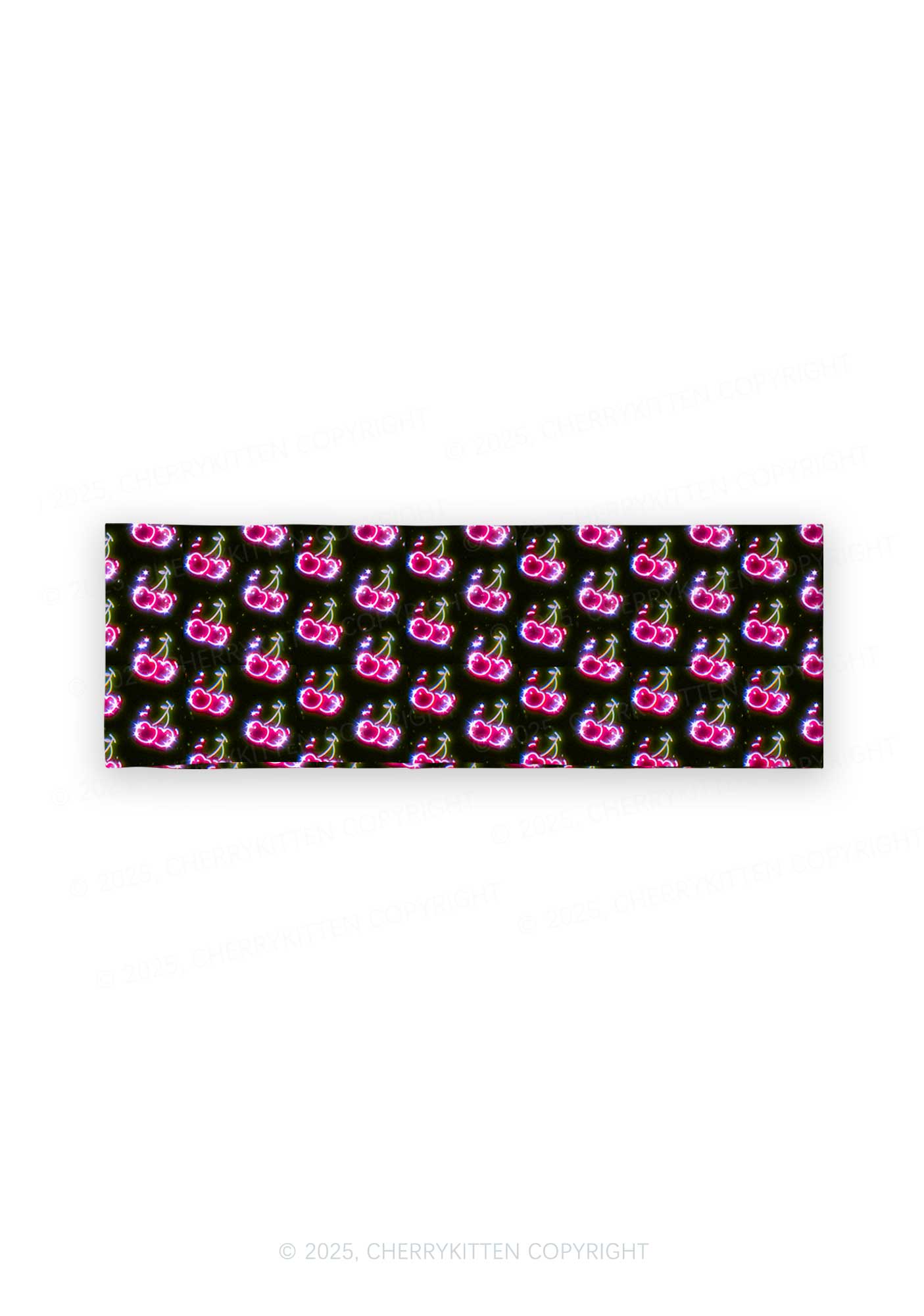 Glowing Cherry Dream Valentine's Day Y2K Print Headband Cherrykitten