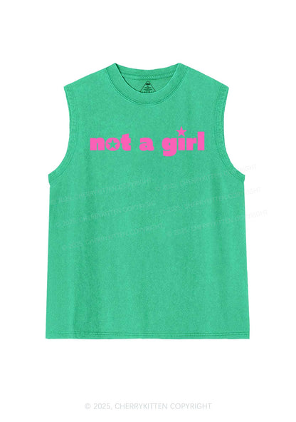Not A Girl Y2K Washed Muscle Tank Cherrykitten