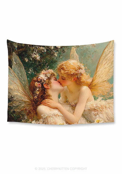 Fairy Kiss Flag Y2K Tapestry Cherrykitten