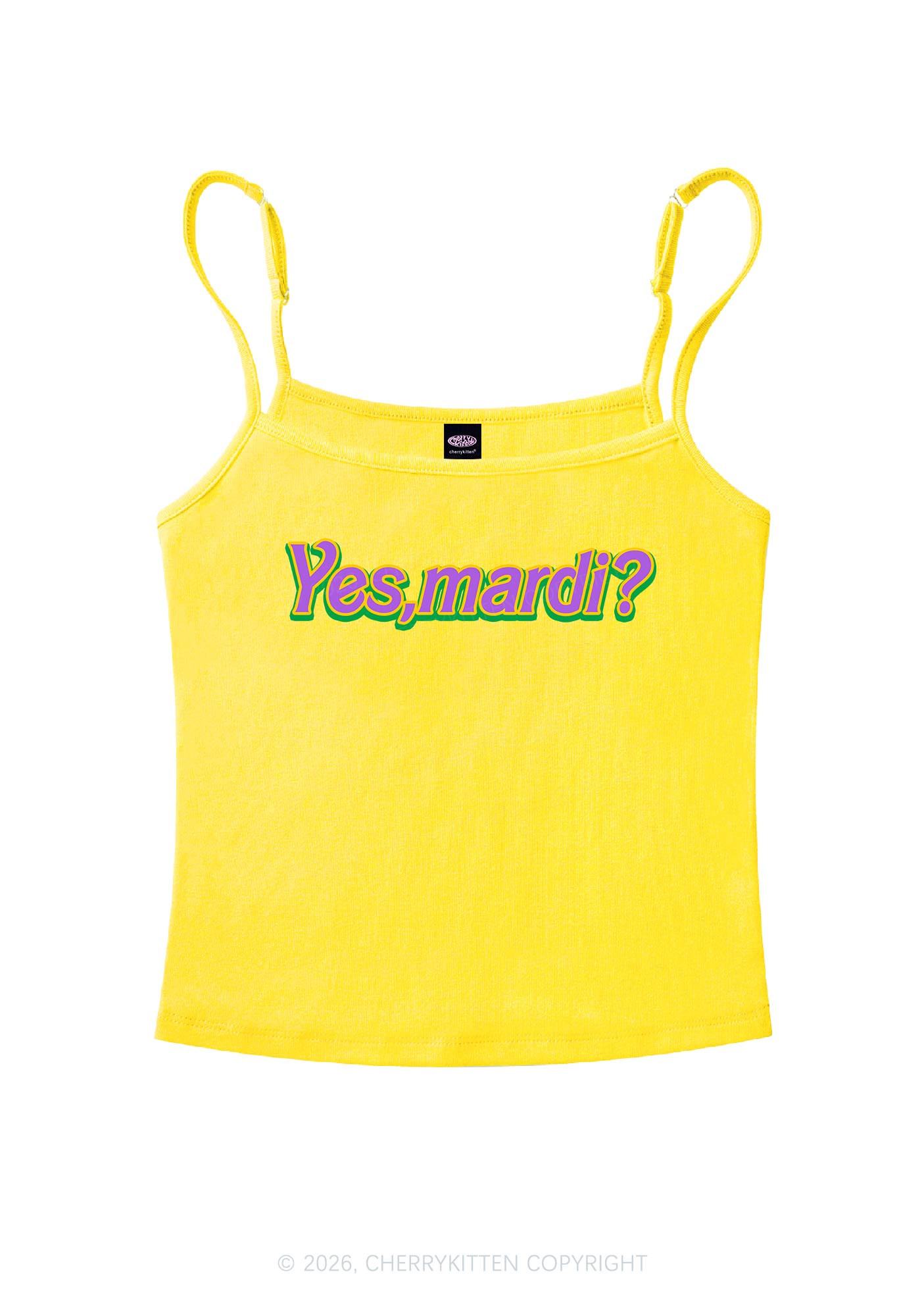 Yes Mardi Y2K Spaghetti Strap Cami Cherrykitten