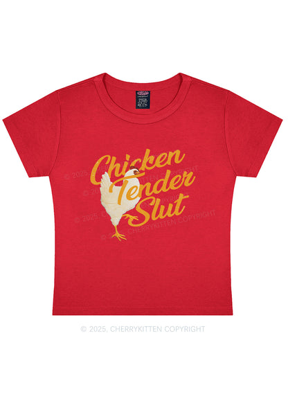 Chicken Tender Slxt Y2K Baby Tee Cherrykitten