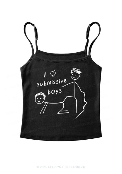 I Love S Gay Boys Pride Y2K Spaghetti Strap Cami Cherrykitten