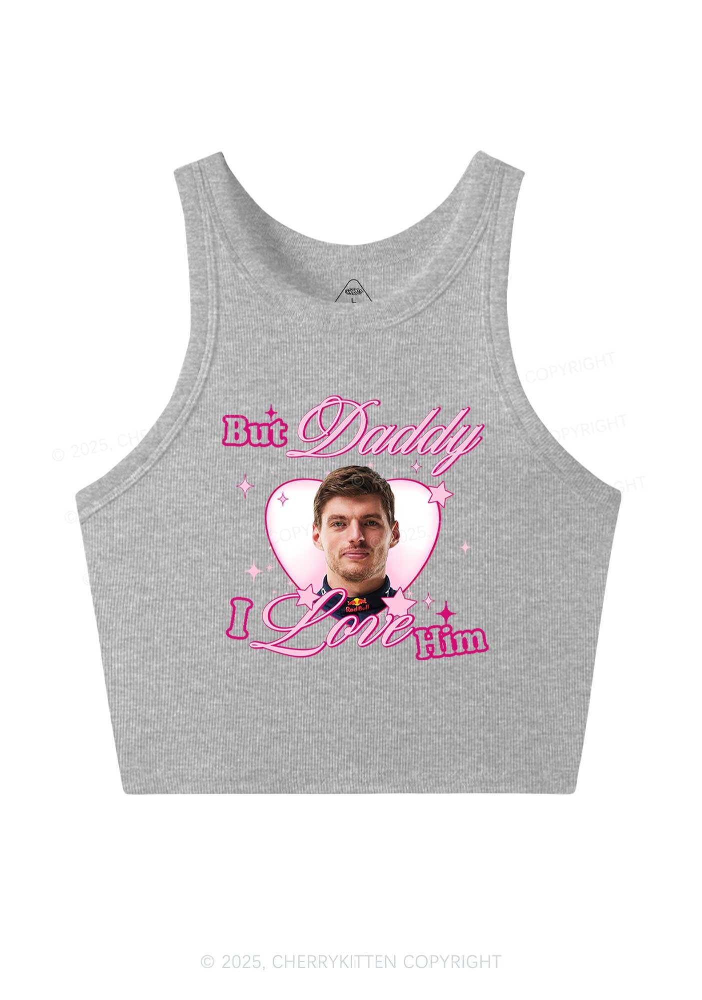 Daddy I Love The Driver Y2K Crop Tank Top Cherrykitten