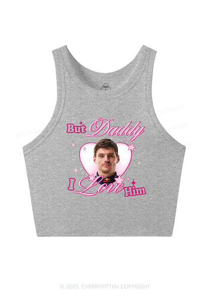 Daddy I Love The Driver Y2K Crop Tank Top Cherrykitten