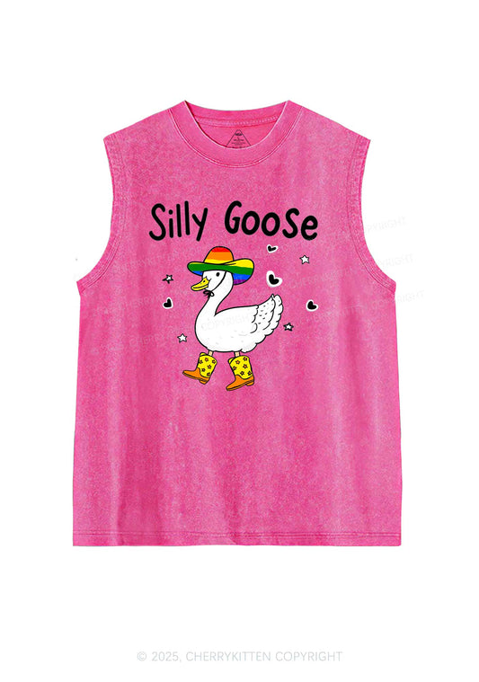 Silly Goose Pride Y2K Washed Muscle Tank Cherrykitten