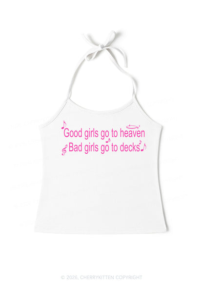 Bad Girls Go To Decks Y2K Halter Neck Cami Cherrykitten