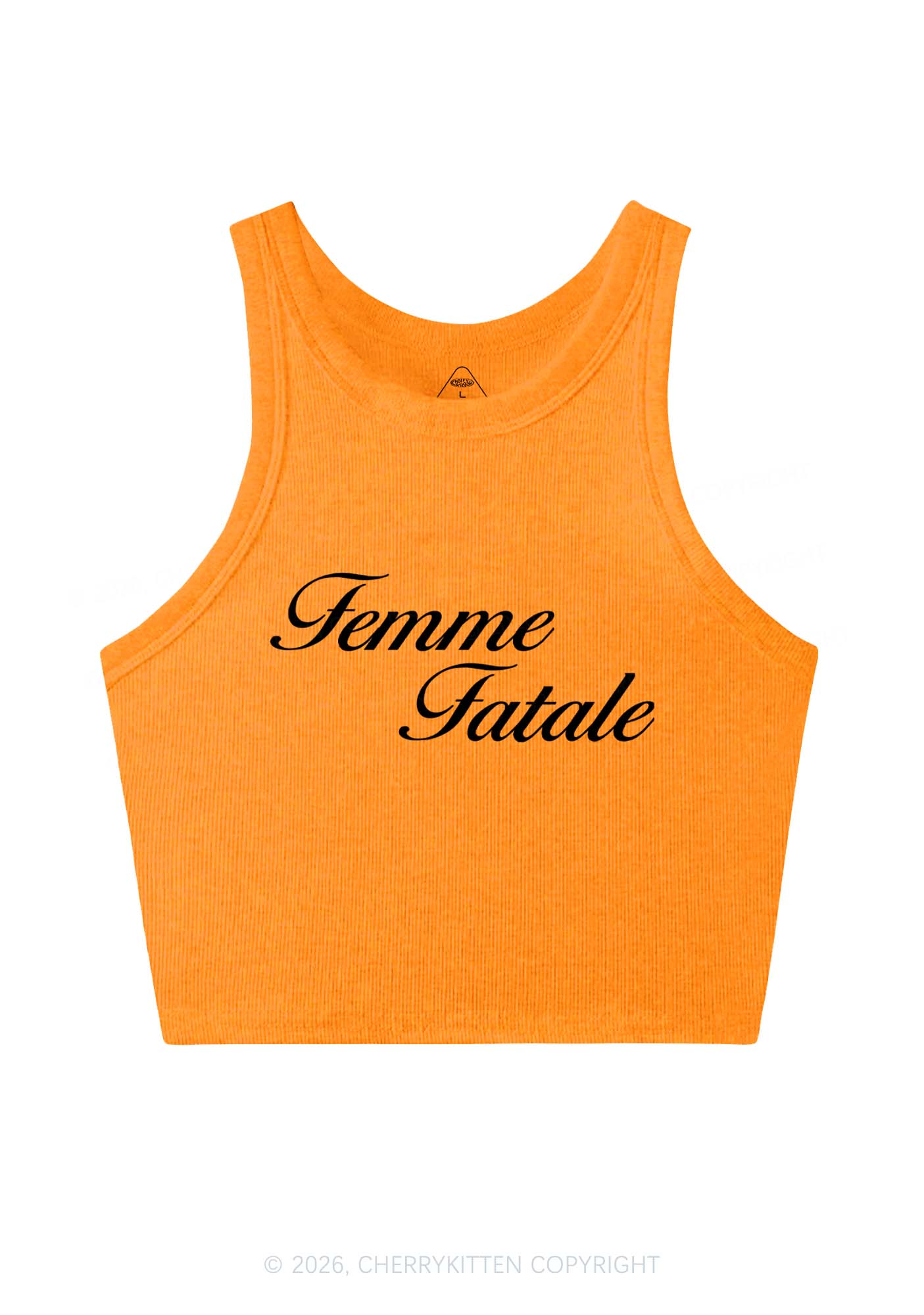 Femme Fatale Pride Y2K Crop Tank Top Cherrykitten