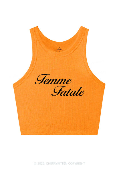 Femme Fatale Pride Y2K Crop Tank Top Cherrykitten
