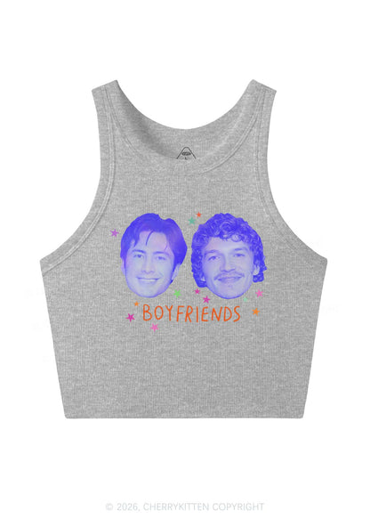 Neon Boyfriends Photo HR Y2K Crop Tank Top Cherrykitten
