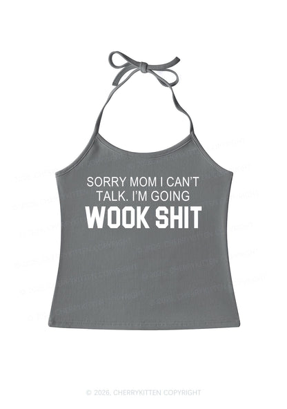 Im Doing Wook Shxt Y2K Halter Neck Cami Cherrykitten