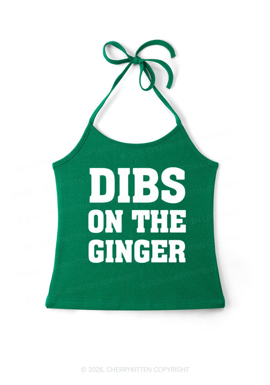 Dibs On The Ginger St Patricks Y2K Halter Neck Cami Cherrykitten