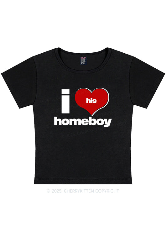 I Love His Homeboy Y2K Baby Tee Cherrykitten