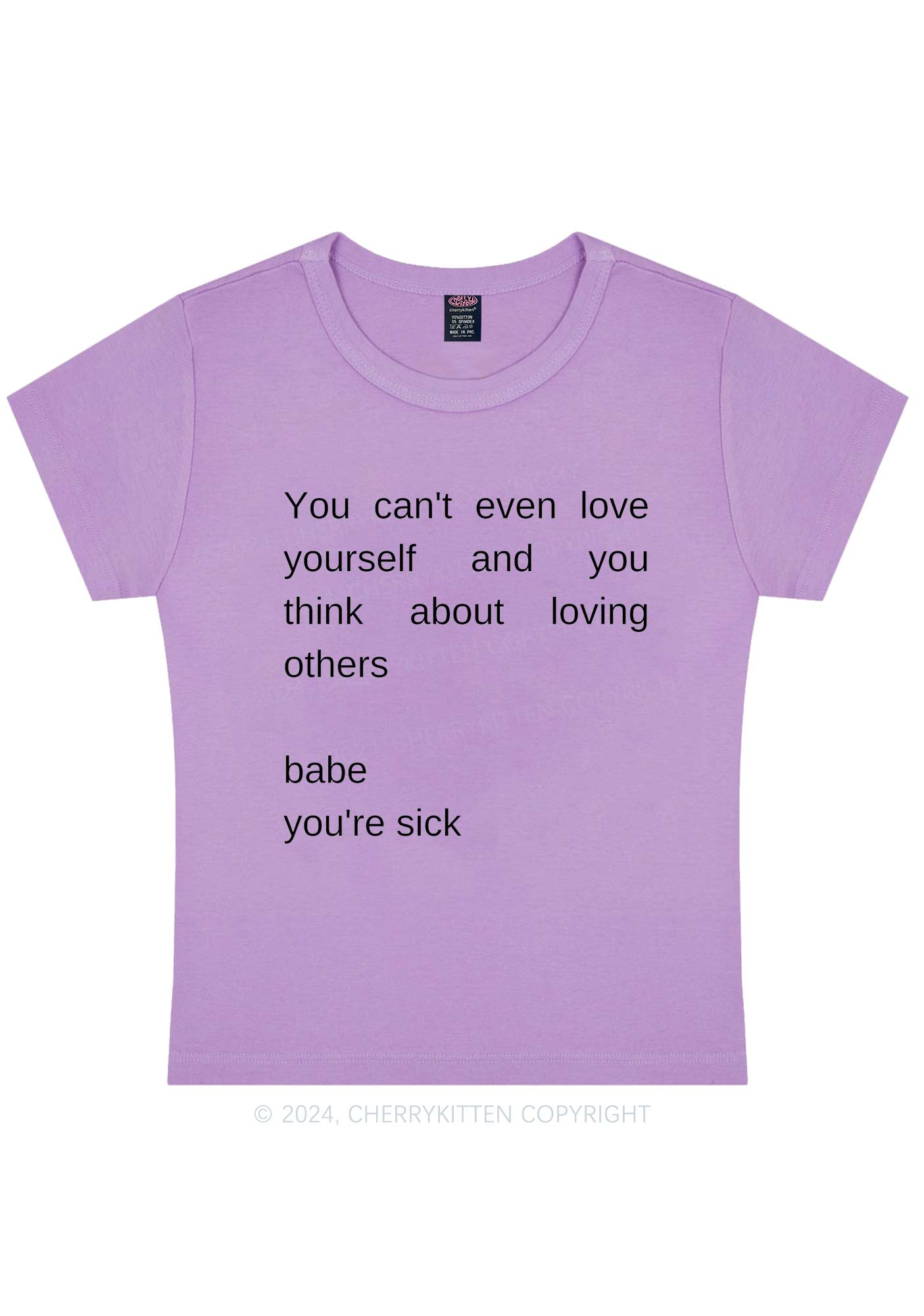 Babe You Are Sick Y2K Baby Tee Cherrykitten