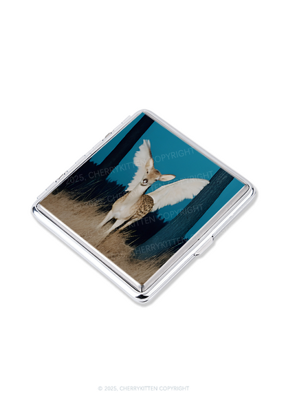 Winged Deer Y2K Cigarette Case Cherrykitten