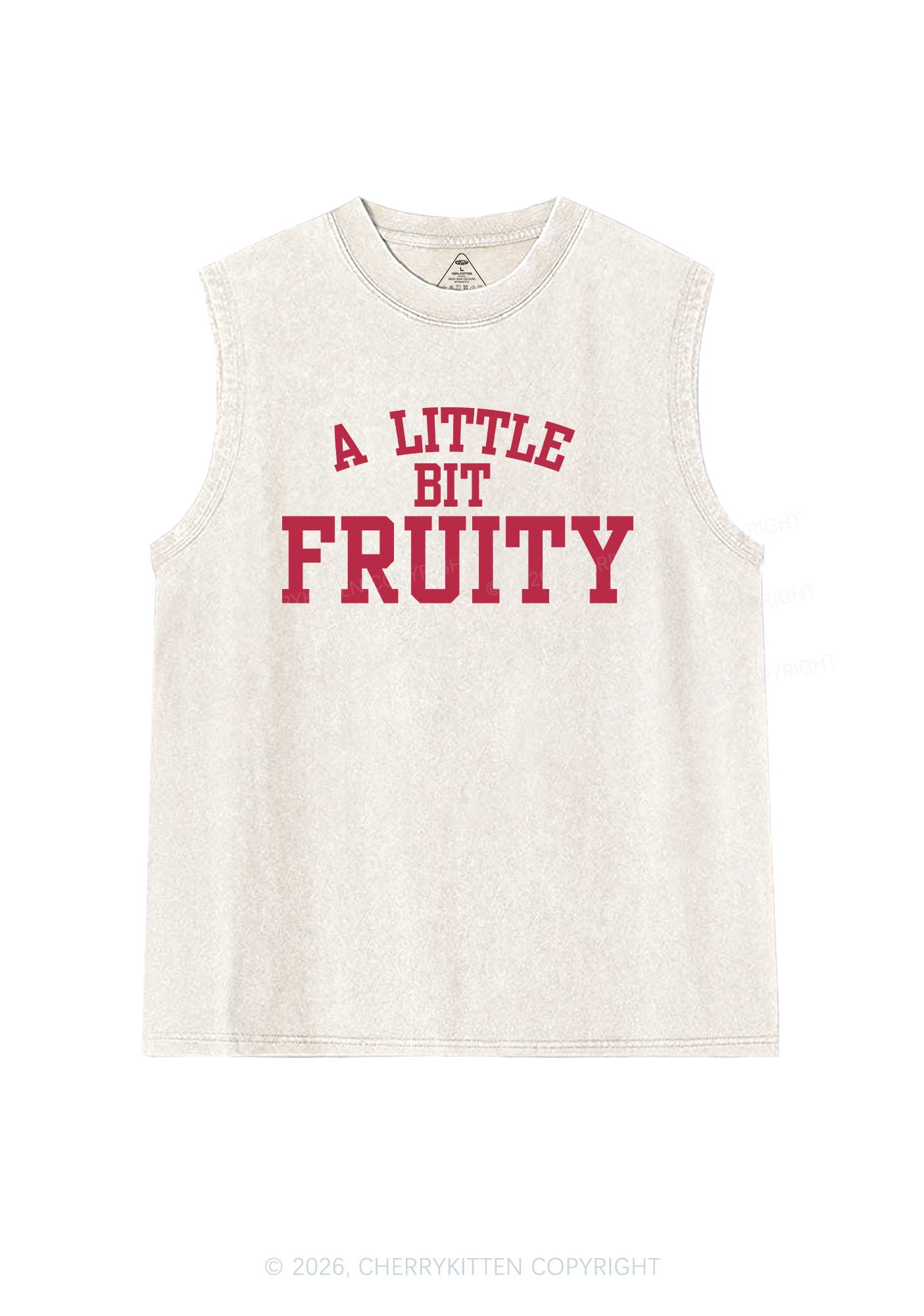 A Little Bit Fruity Pride Y2K Washed Muscle Tank Cherrykitten