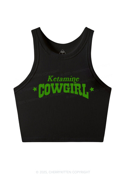 K Star Cowgirl Y2K Crop Tank Top Cherrykitten