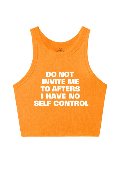 Do Not Invite Me To Afters Y2K Crop Tank Top Cherrykitten