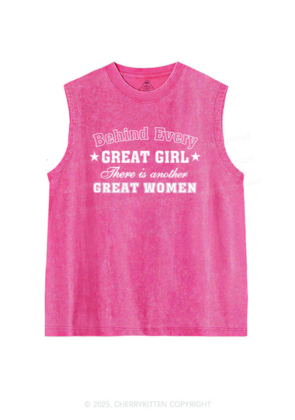 Great Girl Great Women Pride Y2K Washed Muscle Tank Cherrykitten