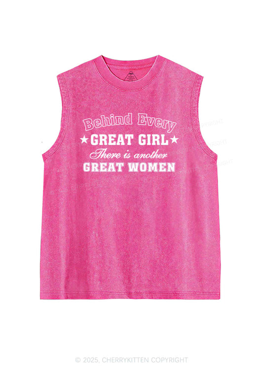 Great Girl Great Women Pride Y2K Washed Muscle Tank Cherrykitten