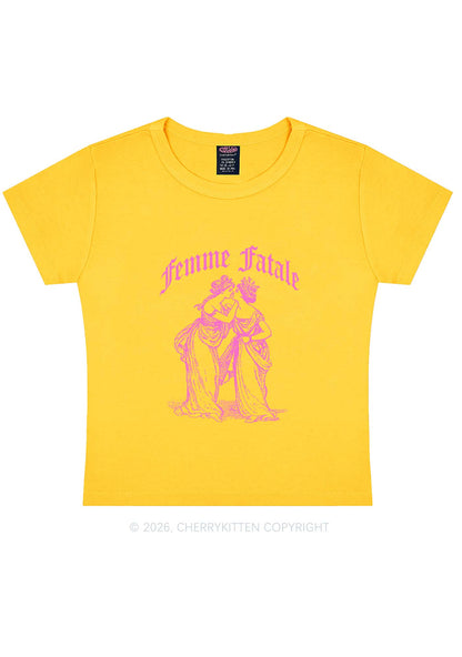 Femme Fatale Women Pride Y2K Baby Tee Cherrykitten