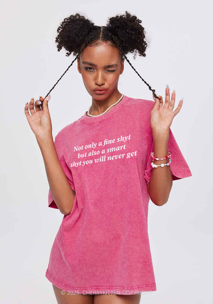 Not Only Fine Shyt Y2K Shirts Washed Tee Cherrykitten