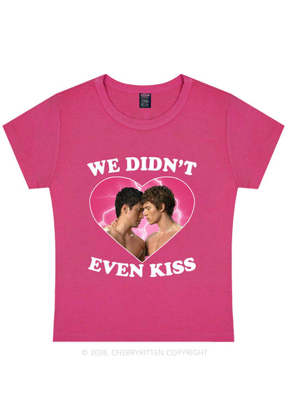 We Didnt Even Kiss Each Other HR Y2K Baby Tee Cherrykitten