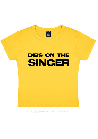 Dibs On The Singer Y2K Baby Tee Cherrykitten