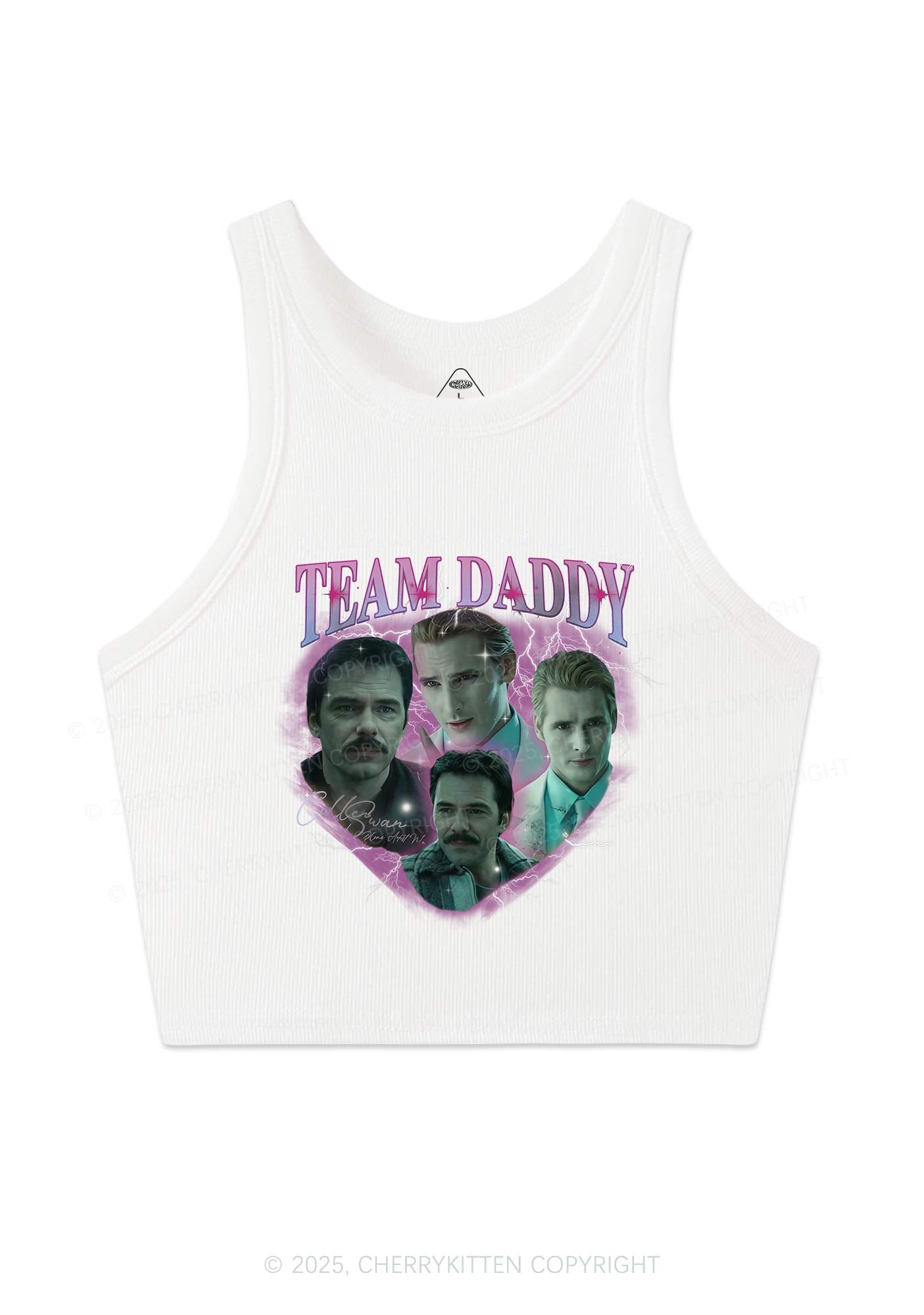 Team Daddy Y2K Crop Tank Top Cherrykitten
