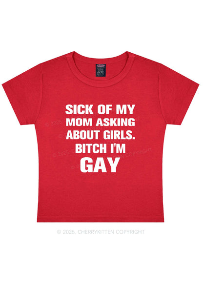 Bxxch Im Gay Pride Y2K Baby Tee Cherrykitten