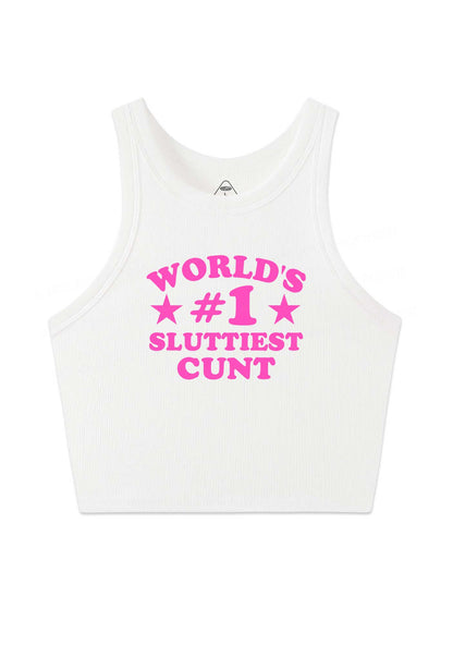 Worlds First Slxttiest Cxxt Y2K Crop Tank Top Cherrykitten