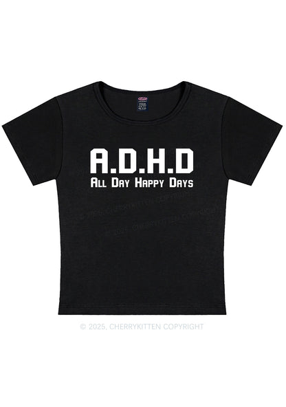 All Day Happy Days Y2K Baby Tee Cherrykitten