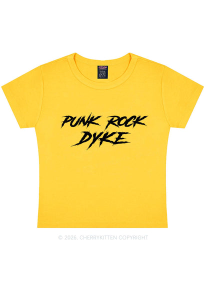 Punk Rock Dyke Pride Y2K Baby Tee Cherrykitten