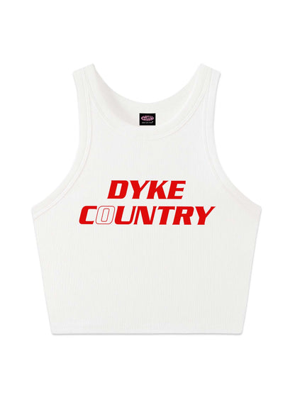 Dyke Country Pride Y2K Crop Tank Top Cherrykitten