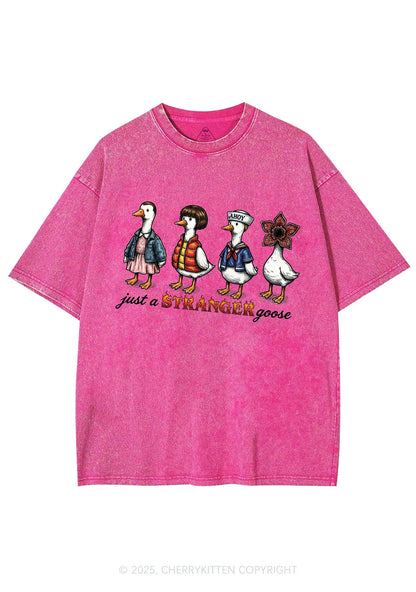 Just A Stranger Goose Y2K Shirts Washed Tee Cherrykitten
