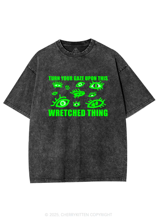 Turn Your Gaze Upon This Y2K Shirts Washed Tee Cherrykitten