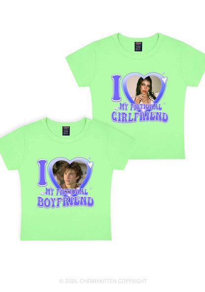 I Love My Fictional GF BF Y2K Valentine's Day Baby Tee Cherrykitten